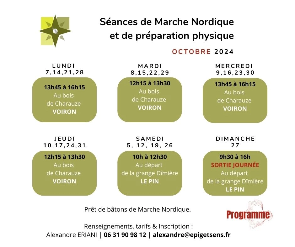 Marche nordique Alexandre Eriani Coach santé physique cardio